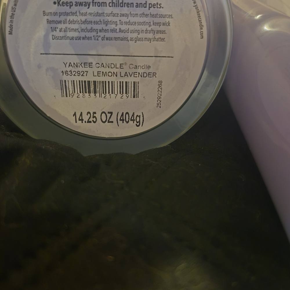 2 Yankee Candle Lavender Lemon Delight 14.5oz - Picture 4 of 5